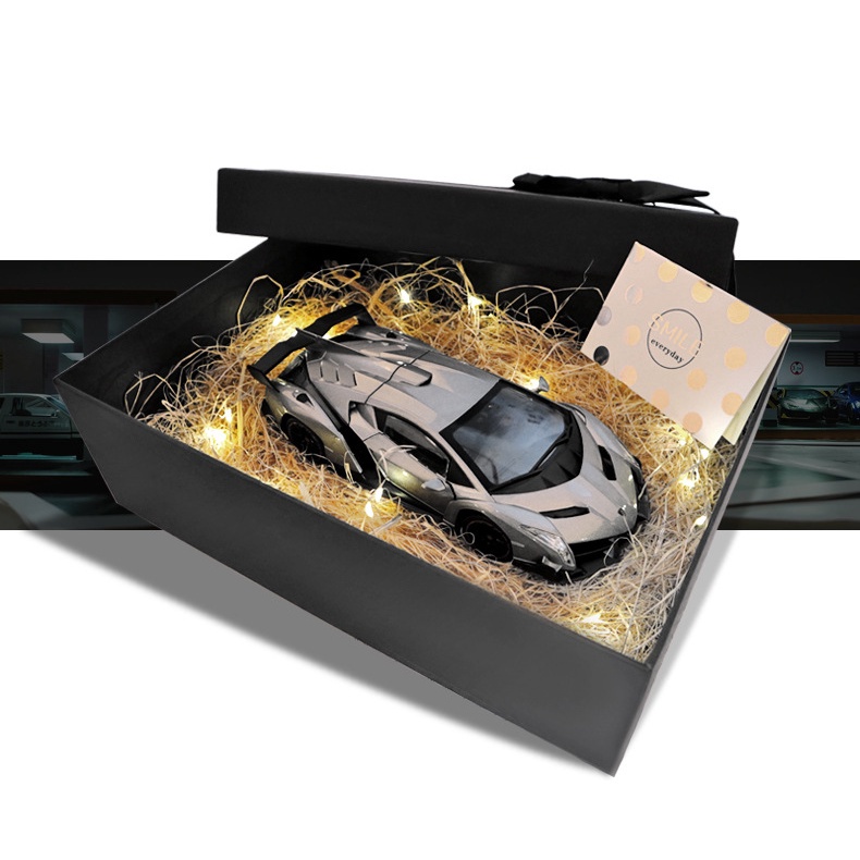 Mô hình 1:24  siêu xe ô tô, mô hình đồ chơi xe lamborghini kèm hôp quà cao cấp tặng oto