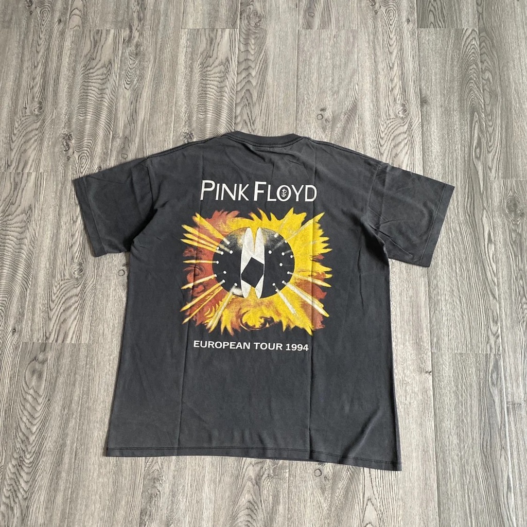 JU7D PINK FLOYD Floyd Rock Band Sun God Letter logo Printing Design Short sleeved Tshirt Vintage retro style short-sleeved shirt oversize shirt