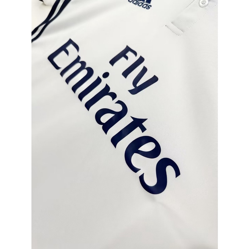 Áo Thun Tay Ngắn In Chữ real madrid Kiểu vintage Thời Trang 2016-17