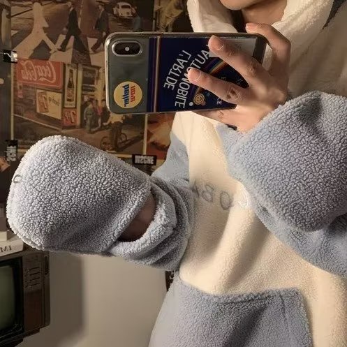 Áo Khoác Nam Dáng Rộng In Hình Cá Mập Phong Cách retro Áo Khoác Hoodie Dáng Rộng Kiểu Hình Ếch Dễ Thương Phong Cách Harajuku Thời Trang Cho Nam Nữ