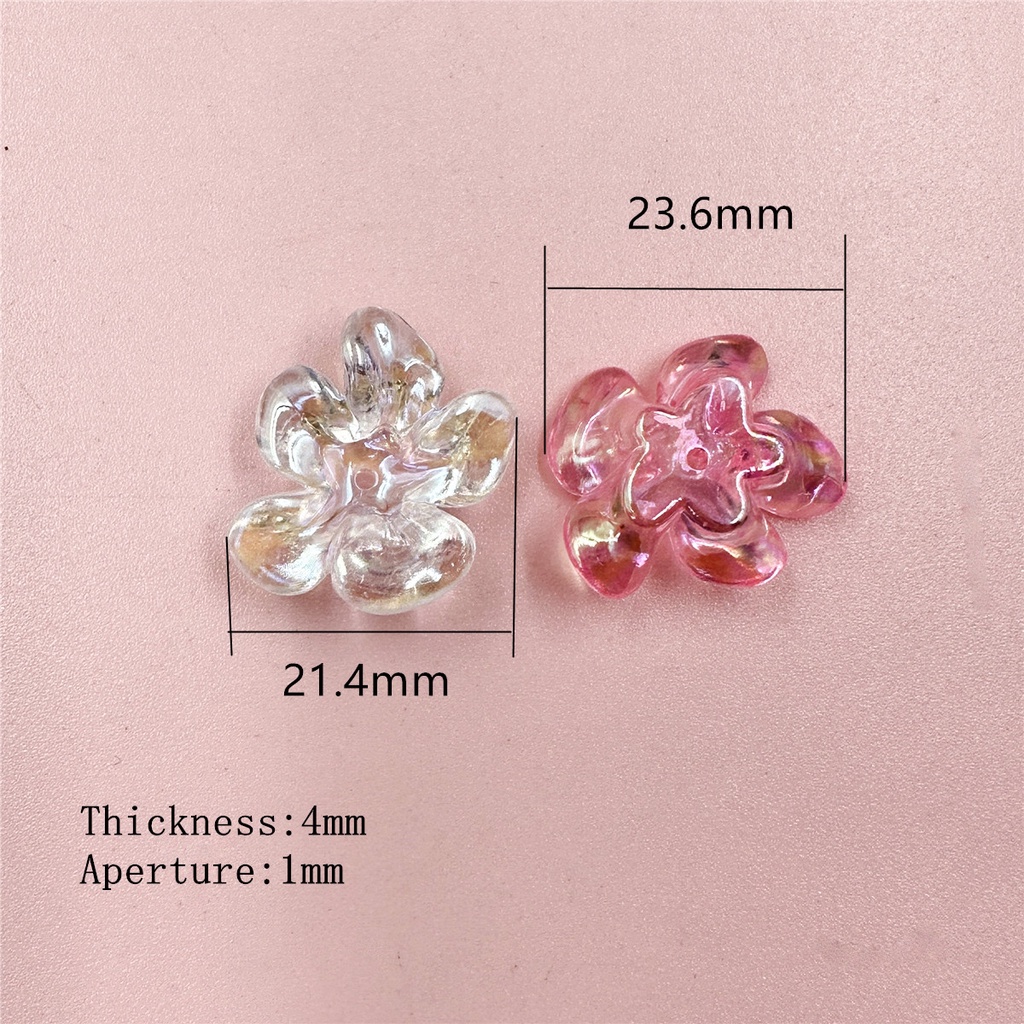 Set 10 Kẹp Tóc Hình Bông Hoa 21.4 * 23.6mm