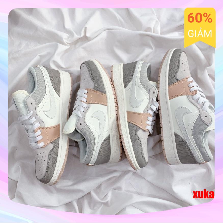 Giày Jordan JD Milan Nam Nữ, Giày Sneaker Jordan Milan màu hồng đất cổ thấp hàng đẹp SALE SỐC