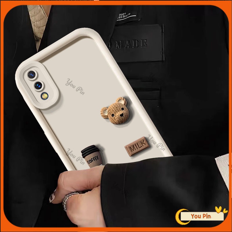 Ôp Điện Thoại Hình Gấu 3d diy Xinh Xắn Cho vivo y1s y91c y93 y95 y91 y91i Ốp
