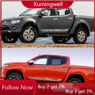 Bộ 2 Đề Can vinyl Dán Trang Trí Xe Hơi mitsubishi l200 triton diy