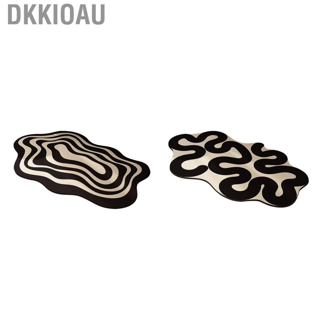 Dkkioau Irregular Shaped Bathroom Rug Strong Water Absorption Soft Floor Mat Diatom Ooze -slip Quick Dry Home Small Carpet