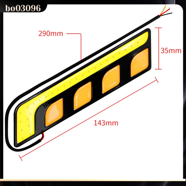 1 Cặp Đèn Tín Hiệu cob Độ Sáng Cao Không Thấm Nước Chống Trầy Xước Cho Xe Hơi