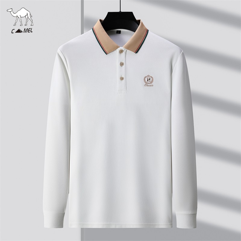 Áo polo Dài Tay 100% cotton Thời Trang Mùa Thu Dành Cho Nam