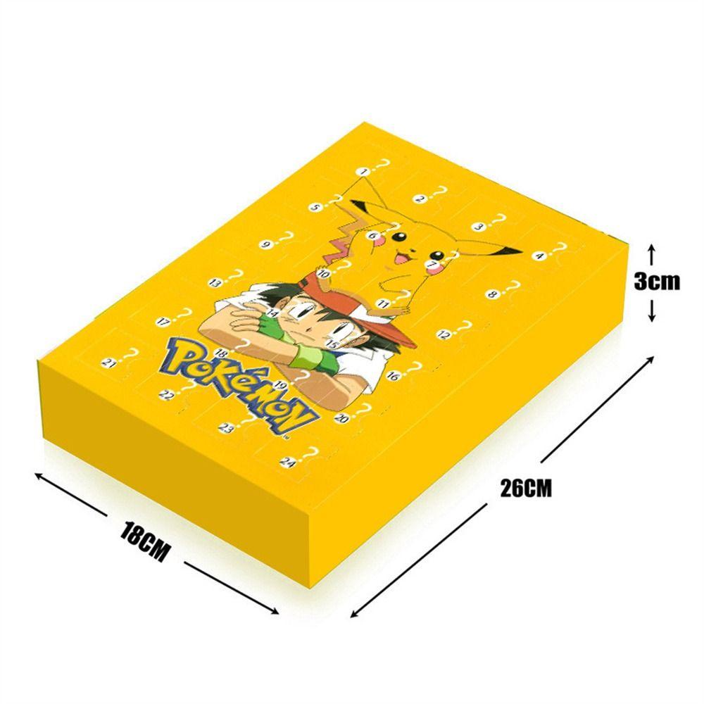 Mluck Lịch Giáng Sinh mini Bằng pvc Hình pikachu Dễ Thương Cho Bé