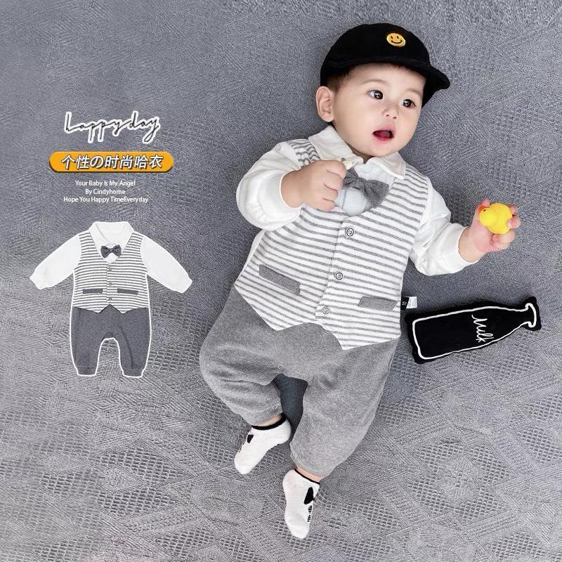 Bộ body dài tay bodysuit áo liền quần bộ đồ liền thân Babyshop88 cho bé trai bé gái M27.10.23-1