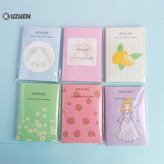 Kuzhen Set 50 Giấy Thấm Dầu Chăm Sóc Da Mặt