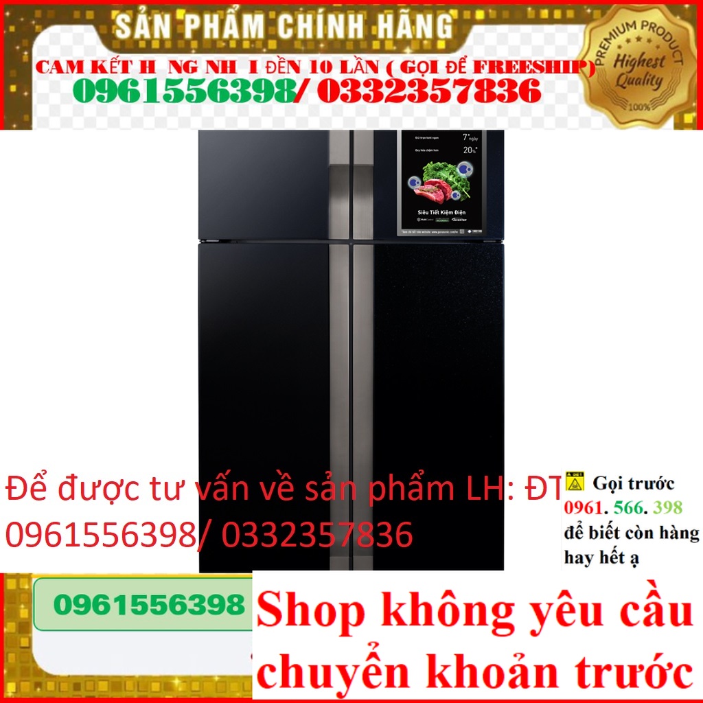 Tủ Lạnh Panasonic Inverter 4 Cánh 550 Lít NR-DZ601YGKV  new