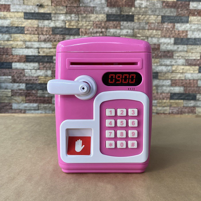 - Két sắt mini thông minh cho bé cầm