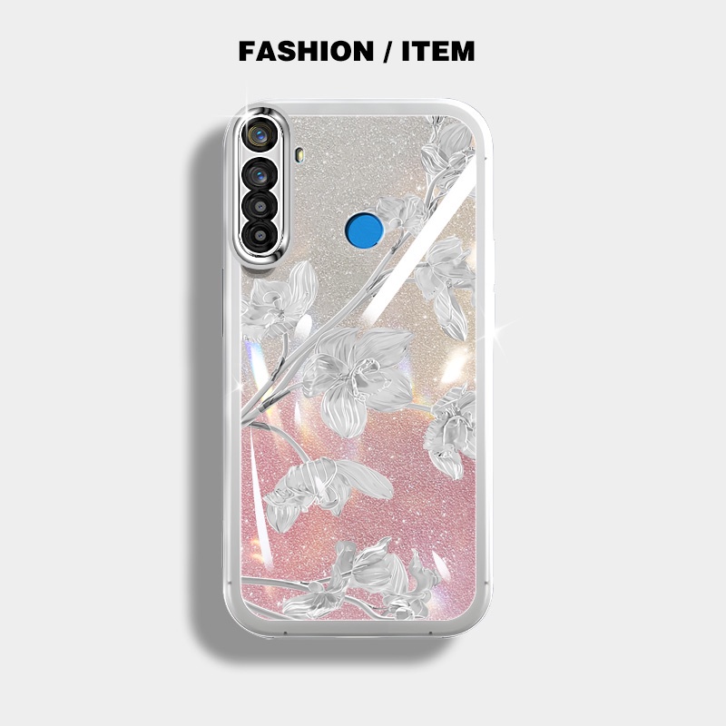 Bảo Vệ Ốp Điện Thoại Silicon Chống Rơi Họa Tiết Hoa bauhinia Cho oppo realme 5i 6i 5s c3 5
