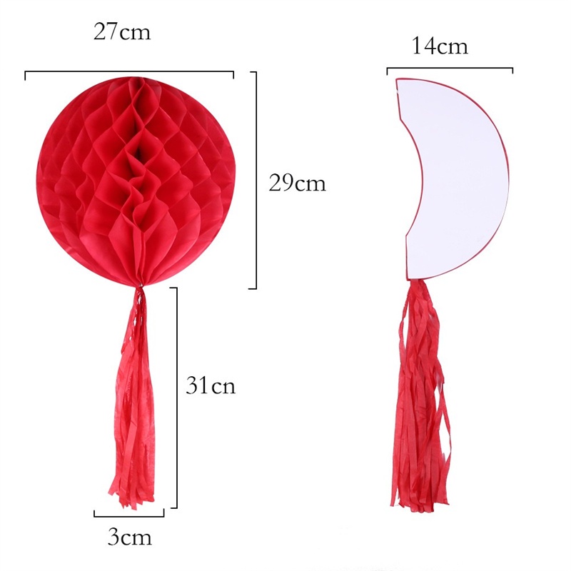 Mũ ông già Noel tổ ong Đồ trang trí Giáng sinh Mũ cây thông Noel Trang trí lễ hội Giáng sinh/Cây treo biểu ngữ Giáng sinh Cờ bố trí trần nhà