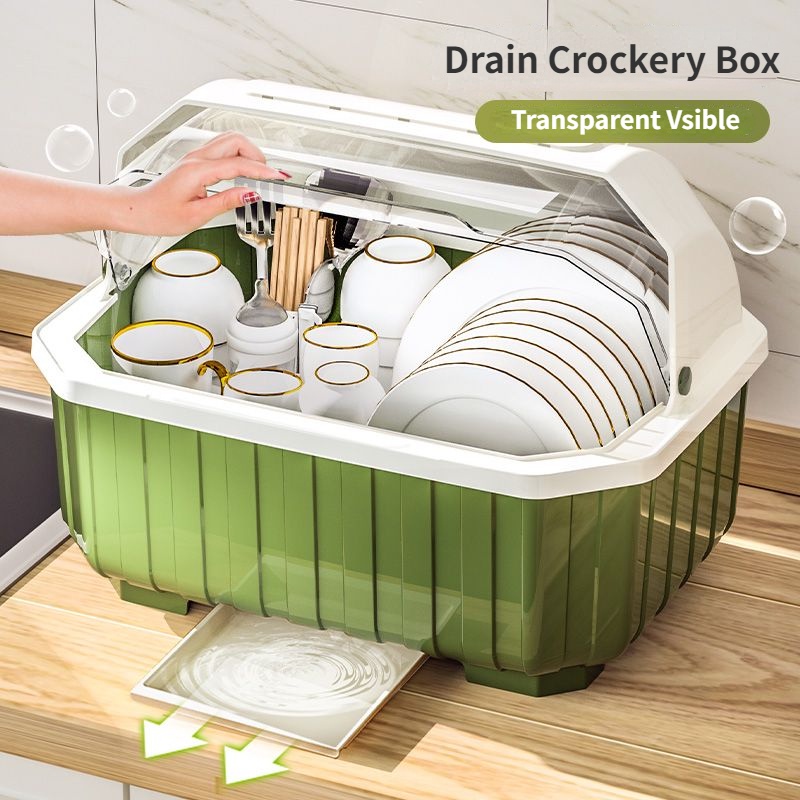 Hộp Đựng Chén Đũa Bằng Nhựa Tiện Dụng Cho Nhà Bếp