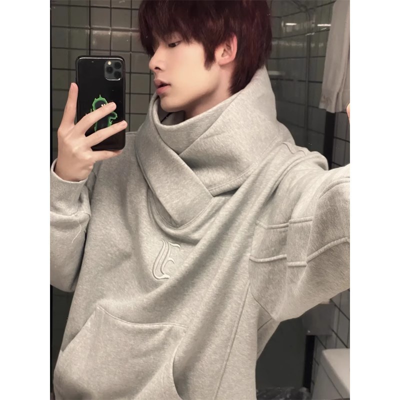 Áo hoodie  Ninja áo khoác oversize cổ cao