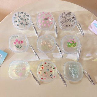 Baseus Vỏ Bảo Vệ Hộp Sạc Tai Nghe wm01 wm02 Bằng tpu Mềm Trong Suốt Chống Rơi Chống Va Chạm Hình Hoa Núi Bạc