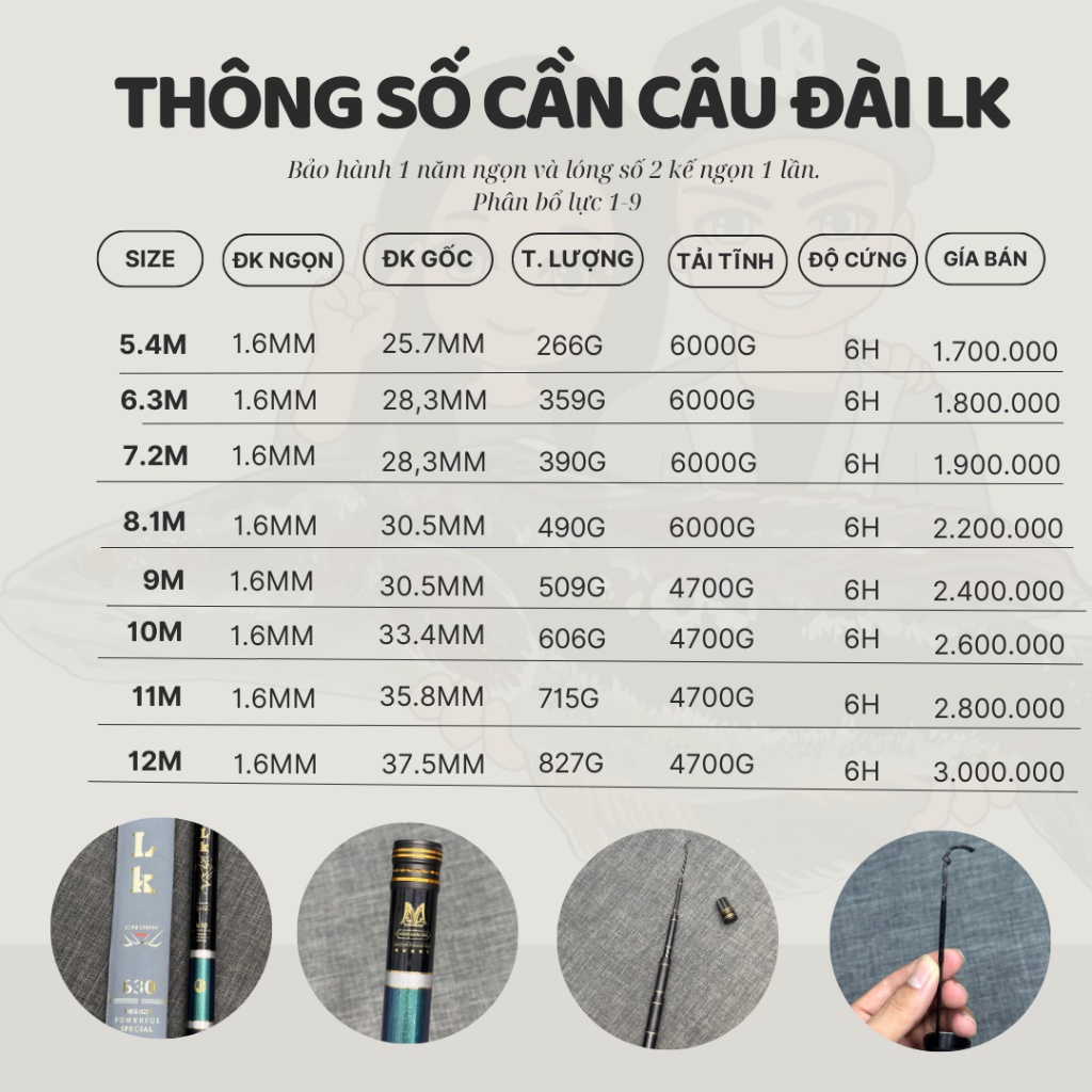 CẦN CÂU ĐÀI LK HOÀ - CHUYÊN SĂN HÀNG