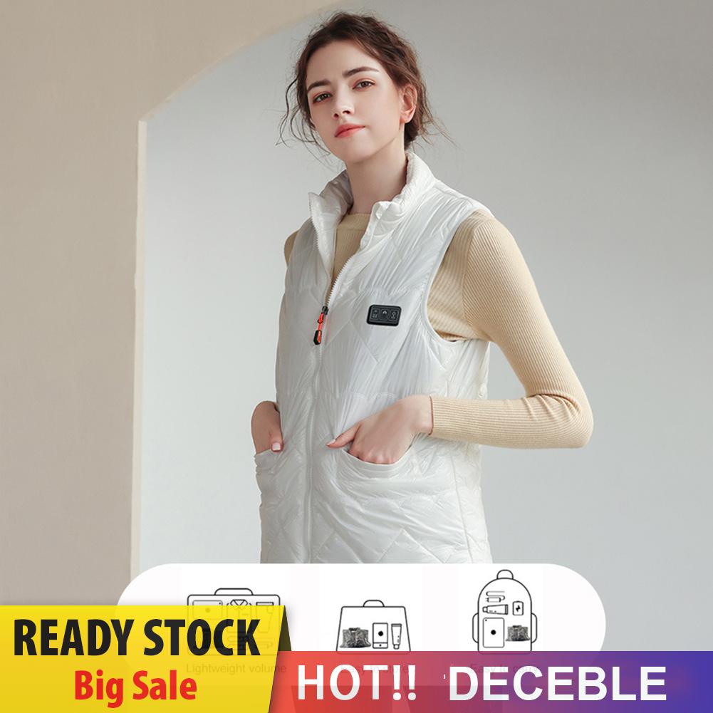 Áo Khoác Sát Nách unisex Làm Nóng Bằng Điện 3 Chế Độ 15 Khu Vực Cho Mùa Đông