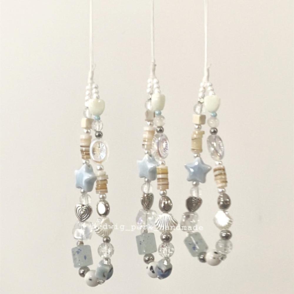 Mmluck Dây Đeo Cổ Tay handmade Hình Hoa Ngôi Sao Biển Mùa Hè Cho Điện Thoại