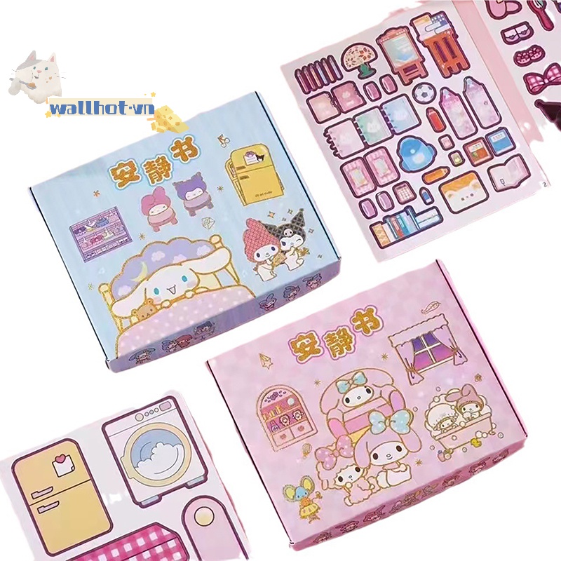 Wallhot > Sách Hoạt Động Nhà Búp Bê kuromi cinnamoroll Dễ Thương mymelody Làm Quà Tặng Ngày Của Trẻ Em