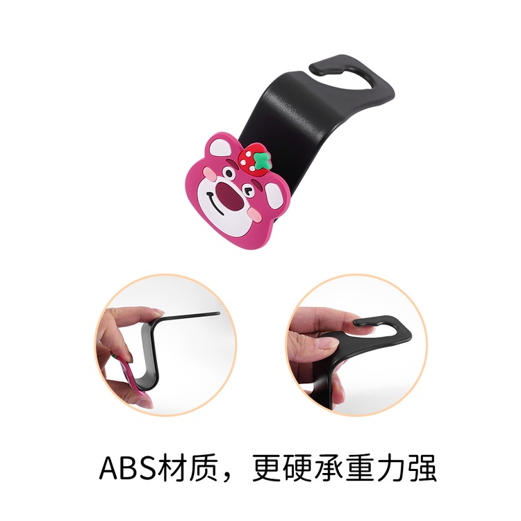 Bộ 2 Móc Treo Đồ Gắn Sau Ghế Xe Hơi Đa Năng Hình doraemon / melody / Cậu Bé Bút Chìa Khóa