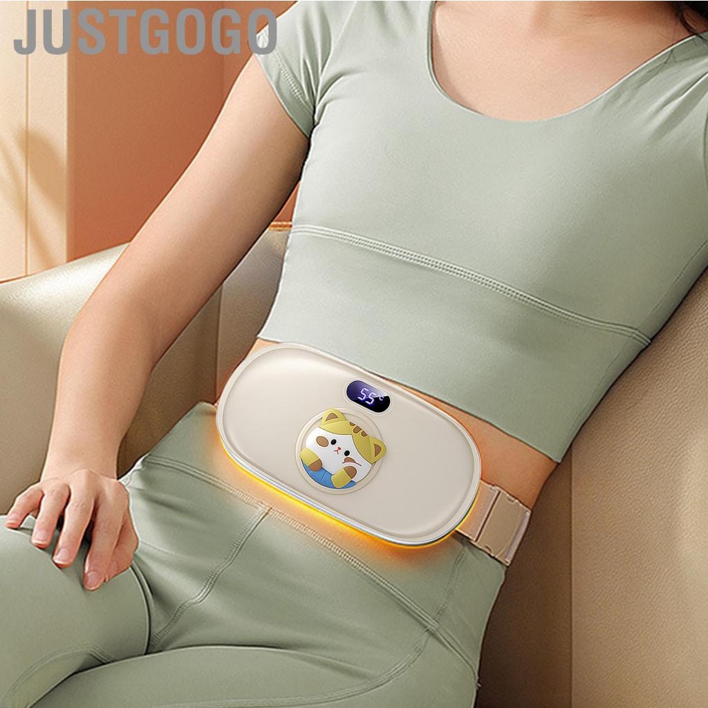 Justgogo Dysmenorrhea Heating Pad   Function Intelligent Temperature Control Fast Electric Uterus Warming Belt for Menstrual Period