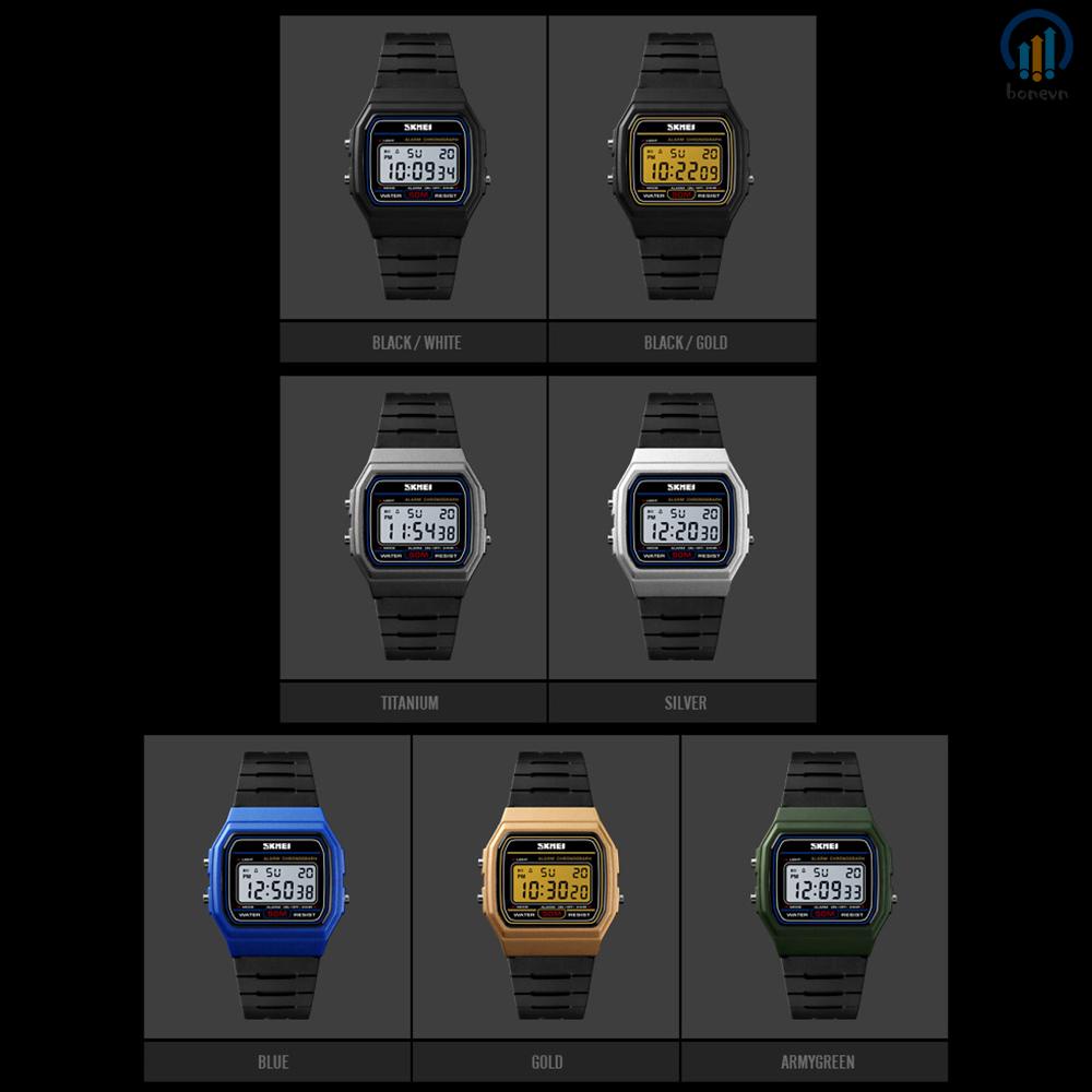 SKMEI 1412 Men's Fashion Watch with Leather Strap - Analog Digital Display and Backlight