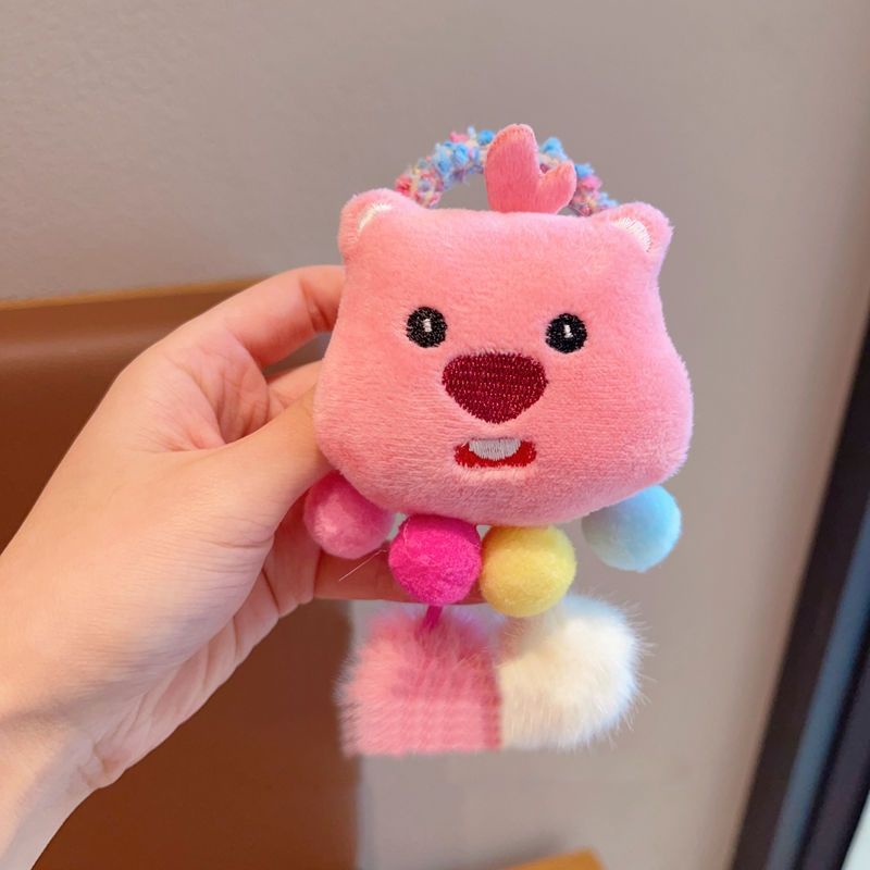 Dây Cột Tóc Đuôi Ngựa Cao Hình Quái Vật Hoạt Hình Dễ Thương Cho Bé Gái