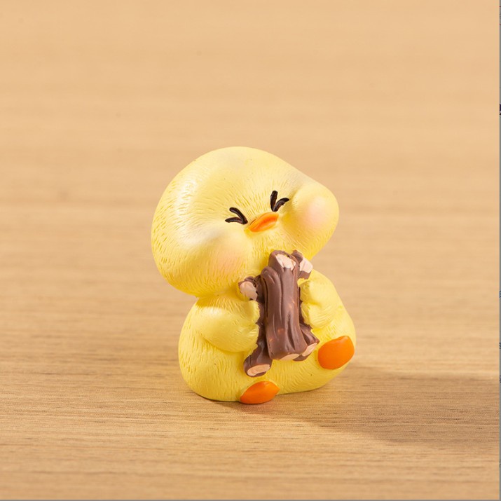 Tượng vịt đầu bếp dễ thương decor bàn học, trang trí bàn học