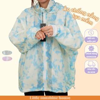 Áo khoác chống nắng chắn gió nam nữ SIXMOON unisex loang màu độc đáo thời trang UV UPF 50+