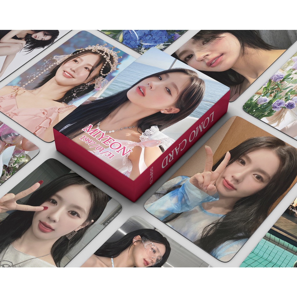 I-DLE I want that MIYEON Heat Photocard Lomo Card Postcard