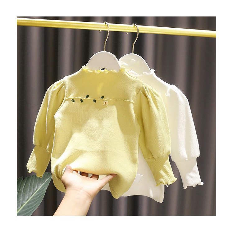 Áo Thun Dài Tay Co Giãn Thời Trang Dành Cho Bé Gái 1-5 Tuổi