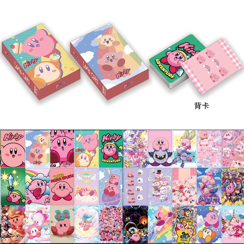 Kirby Cute Lomo Photocard Card Double-sided Color Printing 30pcs/box