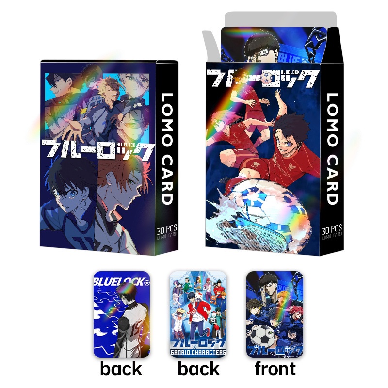 BLUE LOCK Laser Flash Lomo Card Isagi Yoichi Color Printing Collectible Photocard