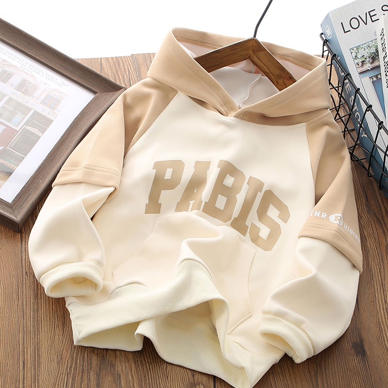 Michley Áo Khoác Hoodie Dáng Rộng Cỡ Vừa Và Lớn In Chữ Thời Trang Thu Đông Cho Bé Trai Và Gái