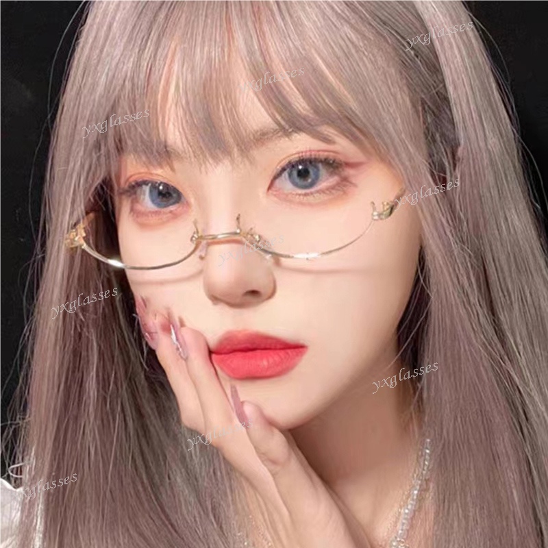 Mới Kính Không Gọng Kim Loại Thời Trang Dành Cho Nam Và Nữ