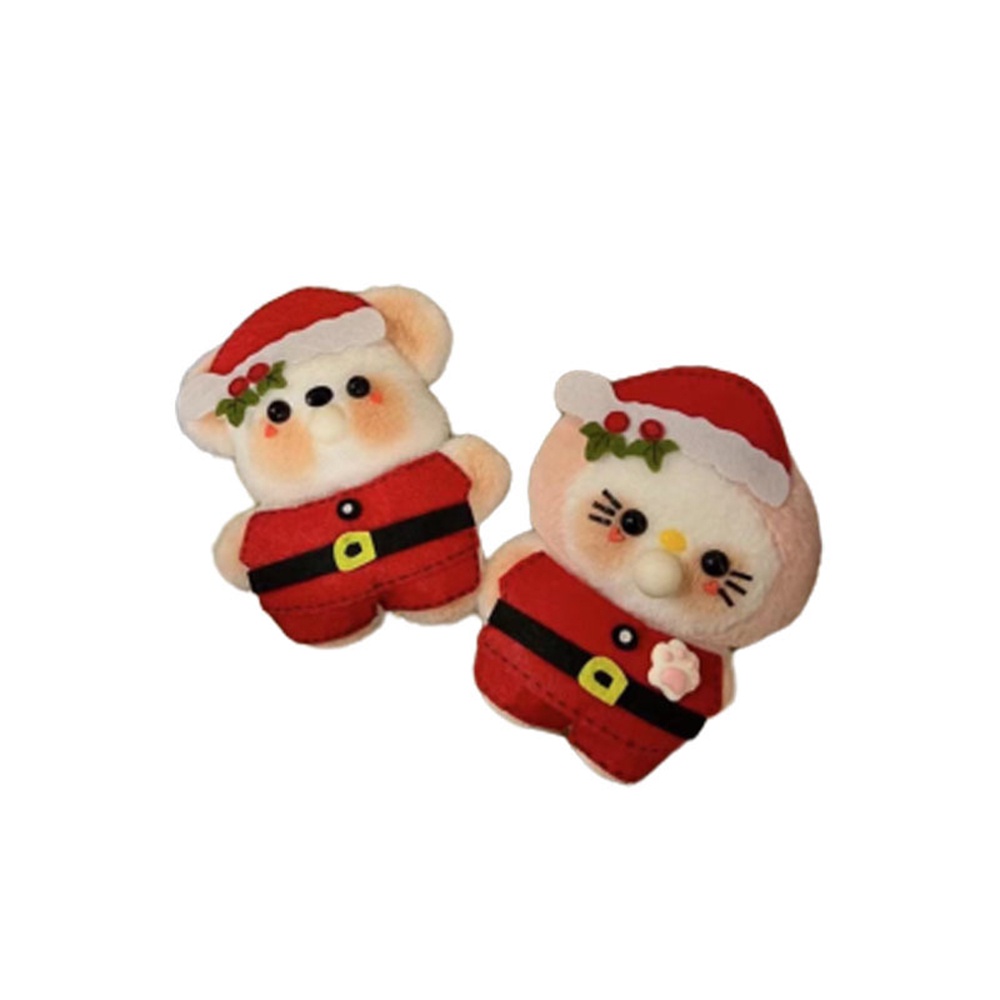 Búp Bê Hoạt Hình Nhồi Bông Mềm Có Tiếng Kêu Bằng Tay diy Sáng Tạo Trang Trí Giáng Sinh