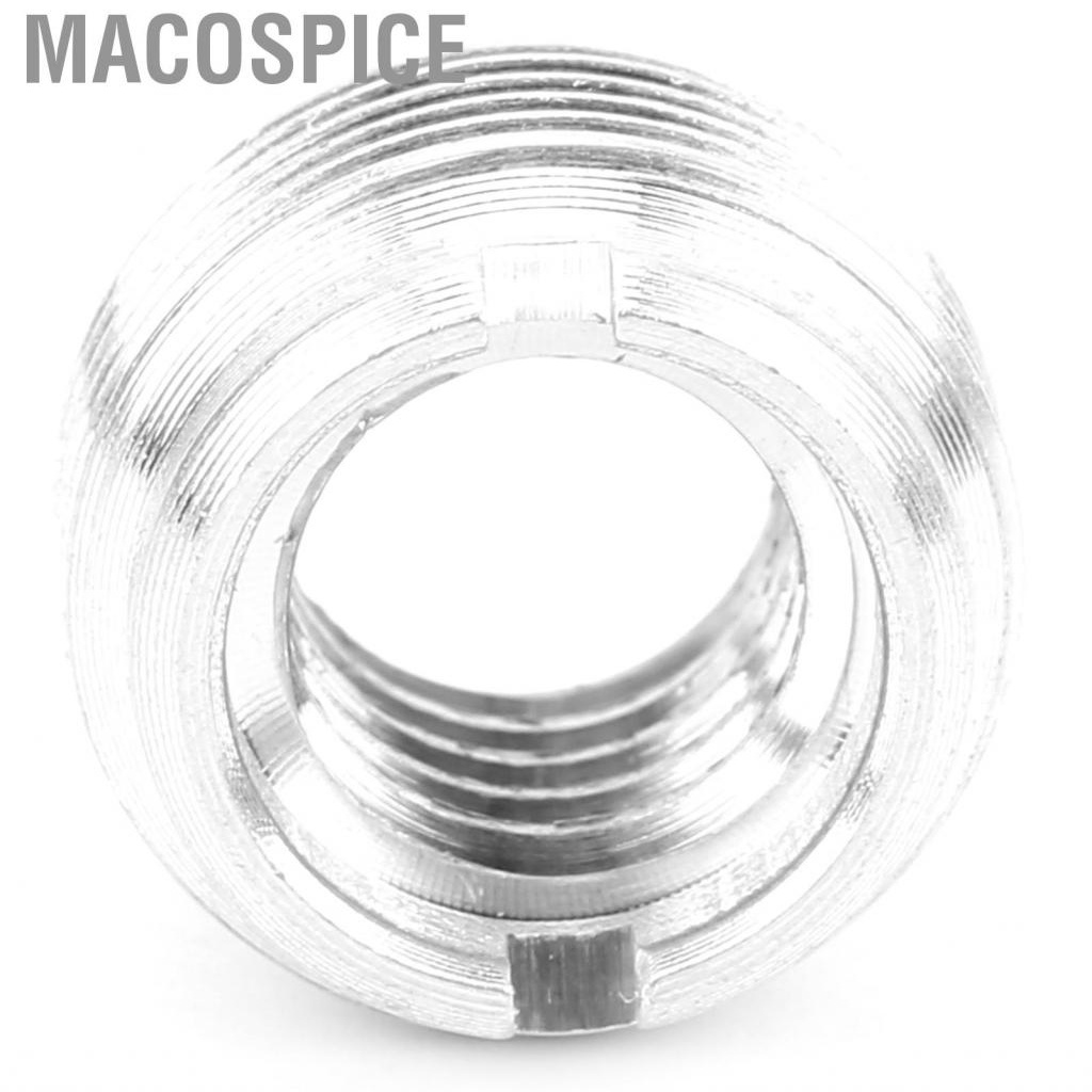 Macospice 3/8 Inch Female To 5/8 Male Threaded Nut Screws Adapter For Mic Stand Clamp