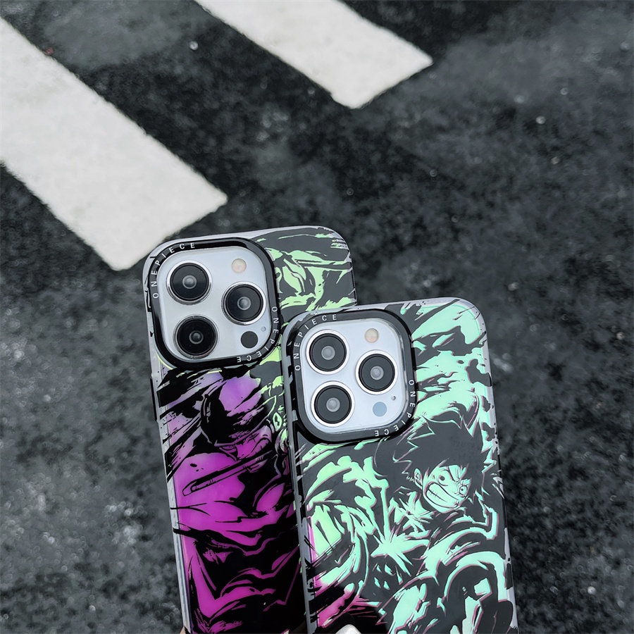 Ốp Điện Thoại Cứng Họa Tiết luffy & zoro laser Dành Cho iphone 15 pro max iphone 14 pro max iphone 13 pro max iphone 12 pro max iphone 11