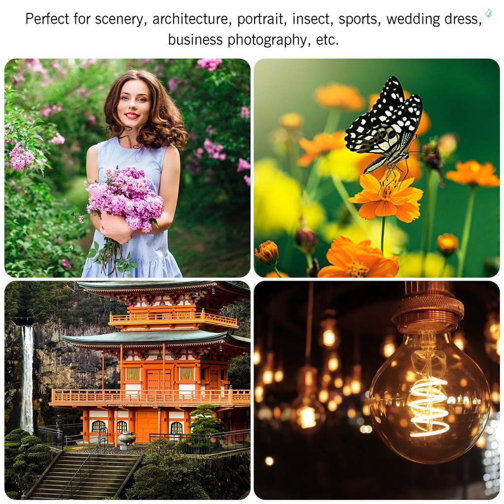 Capture Crisp Images: 85mm F1.8 Manual Focus Camera Lens for Canon EOS Rebel T6 T3i T2i