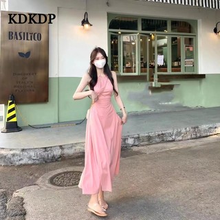 Kdkdp Đầm Dài Qua Gối Dáng Chữ a Khoét Eo Khoét Rỗng Thời Trang Mùa Hè