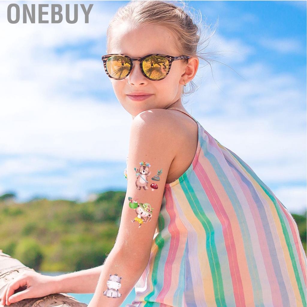 Onebuy Body   Glitter Safe  Temporary Tattoo Synthetic Resin for Party Age 3 Above