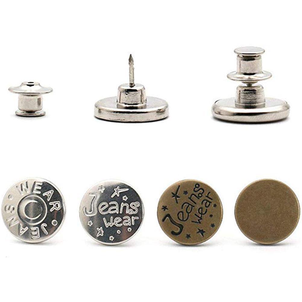 Nút Thắt Lưng Quần jeans Bằng Kim Loại Thu Gọn diy a9e3