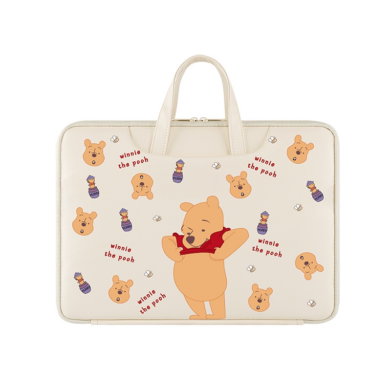 Túi Đựng laptop Xách Tay Chống Thấm Nước Họa Tiết Gấu Hoạt Hình 46.6cm Dành Cho Học Sinh Dellngyue 15.6Cm