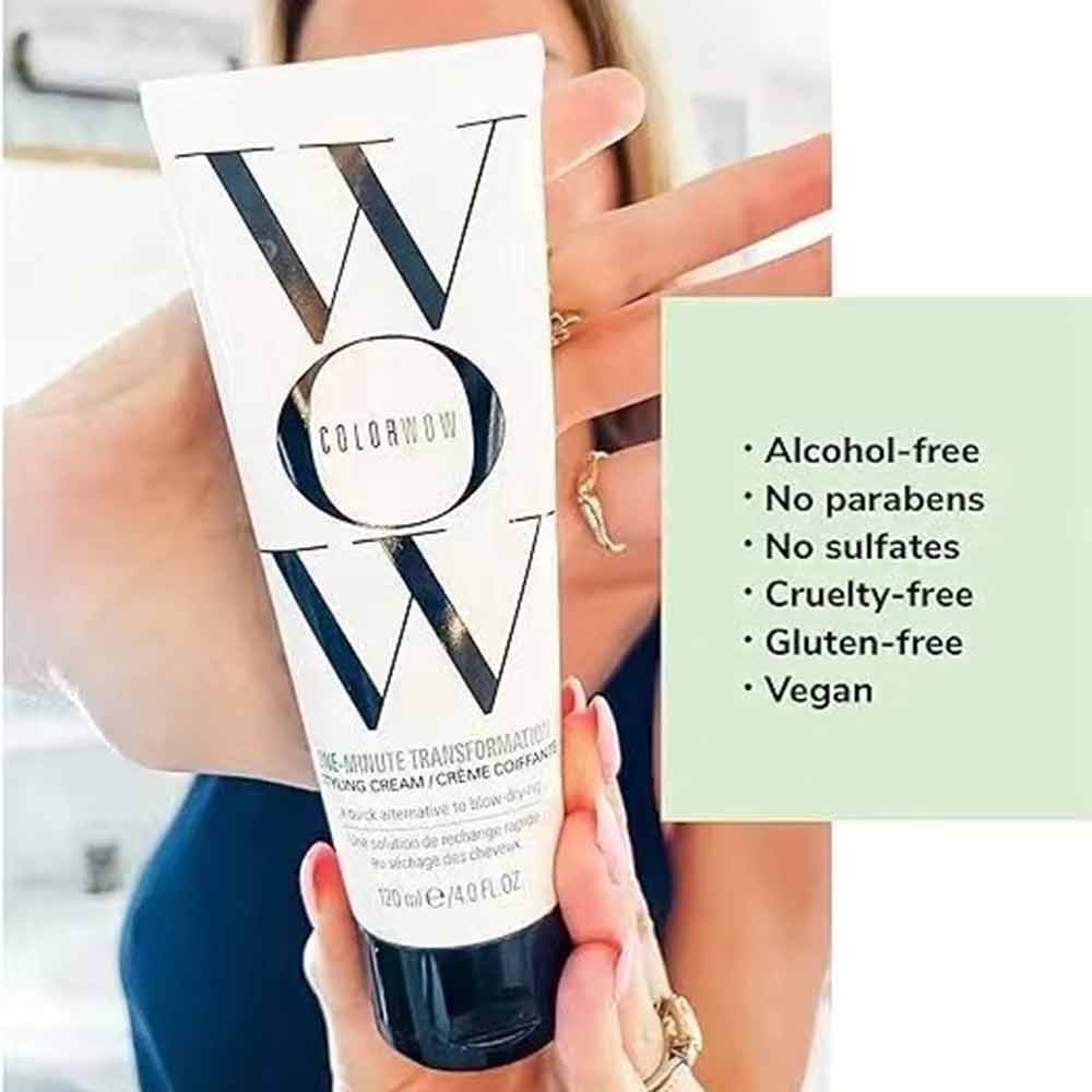 COLOR WOW One Minute Transformation Styling Cream - Mini Travel Frizz Fighting Fine Thick Dream Coat