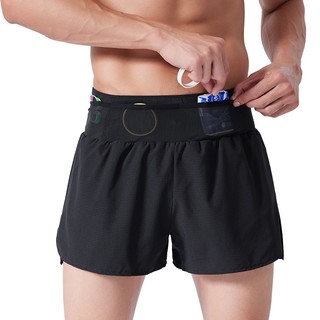 New Summer Fake Two-Piece Running Quick-Drying Sports Shorts Men's Basketball Fitness Marathon off-Road Training Shorts Fashion sports shorts Men's running shorts