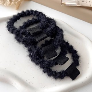 Dễ Thương Dây Cột Tóc Lông Nhung Độ Co Giãn Cao Phong Cách Hàn Quốc