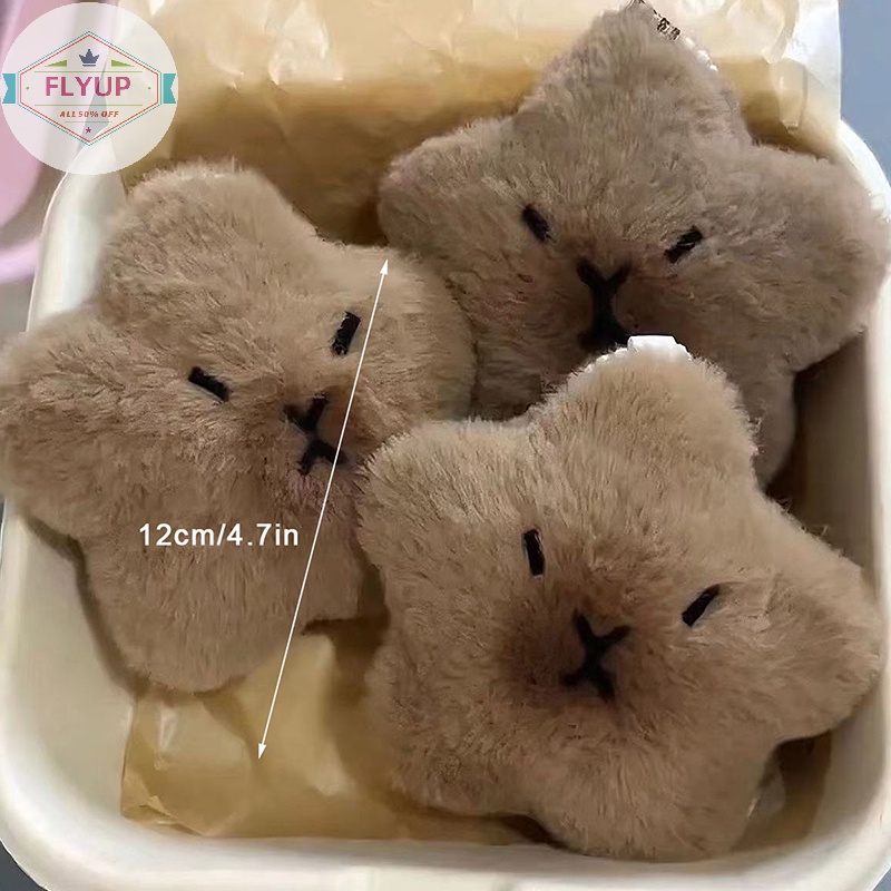Flyup Búp Bê Nhồi Bông capybara Ngôi Sao Mềm Mại Có Móc Khóa Trang Trí Ba Lô / Túi Xách / Xe Hơi vn