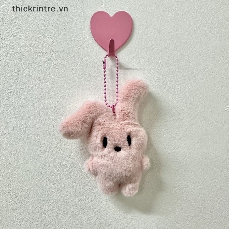 Móc Khóa Thỏ Nhồi Bông Mềm Mại Dễ Thương Cho Bé